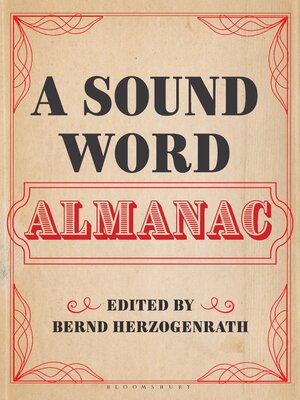 cover image of A Sound Word Almanac